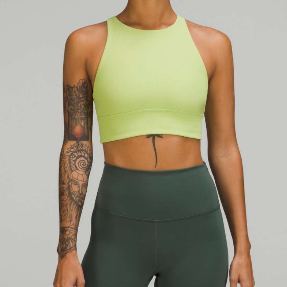 Energy High-Neck Longline Ribbed Luxtreme Bra